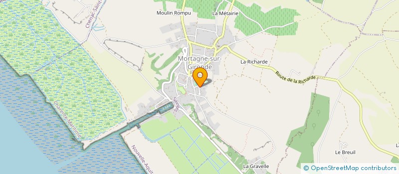 localisation de l'entreprise MADAME FRANCOISE FRAGNEAU  MORTAGNE-SUR-GIRONDE