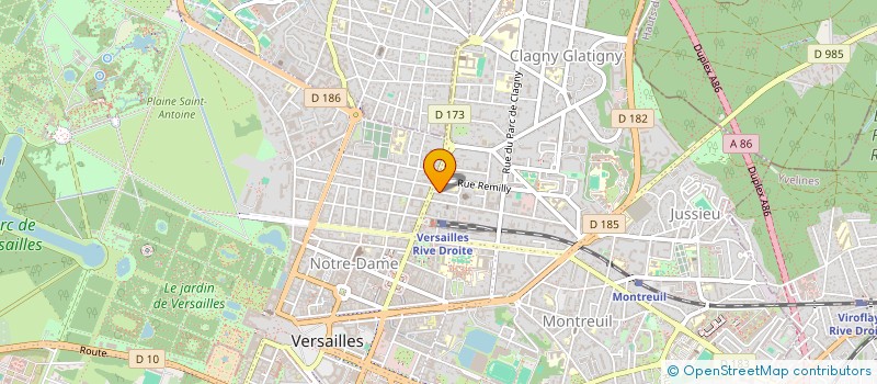 localisation de l'entreprise MADAME FRANCOISE FRANCK à VERSAILLES