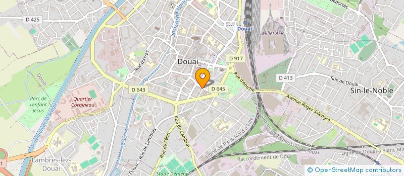 localisation de l'entreprise MADAME FRANCOISE FRANCOIS  DOUAI