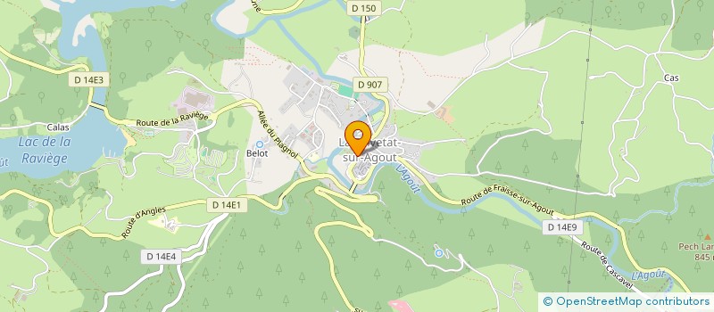 localisation de l'entreprise MADAME FRANCOISE FRANQUINE  LA SALVETAT-SUR-AGOUT