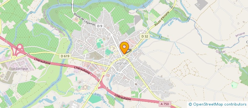 localisation de l'entreprise MADAME FRANCOISE FRAUCA  GIGNAC