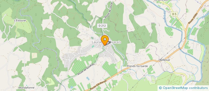 localisation de l'entreprise MADAME FRANCOISE FROMENTIN  LAURAC-EN-VIVARAIS