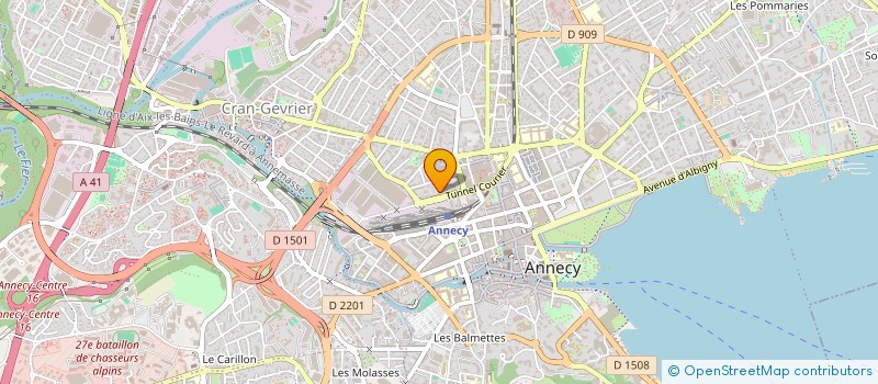 localisation de l'entreprise MADAME FRANCOISE FRONTIN  ANNECY