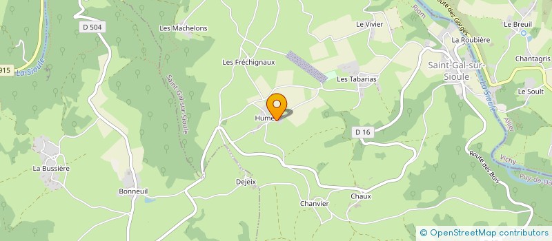 localisation de l'entreprise MADAME FRANCOISE GANZIN  MARCILLAT