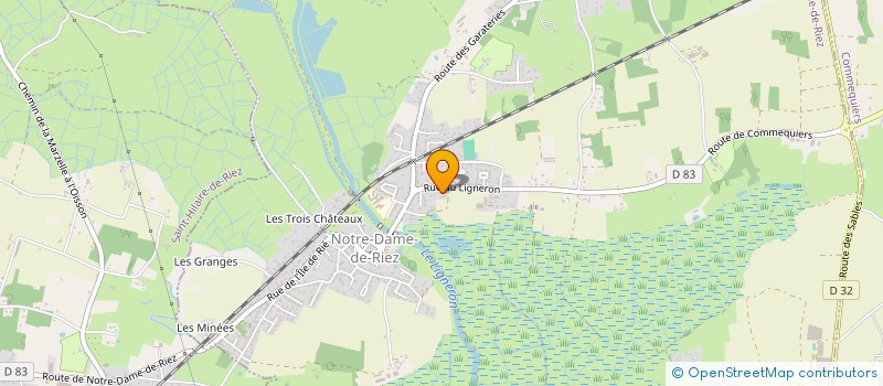 localisation de l'entreprise MADAME FRANCOISE GARAT  NOTRE-DAME-DE-RIEZ