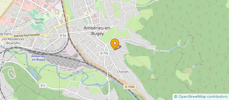 localisation de l'entreprise MADAME FRANCOISE GARDONI  AMBERIEU-EN-BUGEY