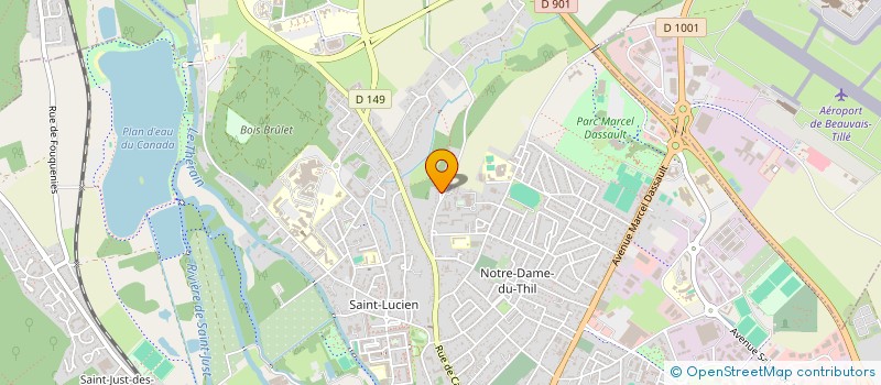 localisation de l'entreprise MADAME FRANCOISE GARNIER  BEAUVAIS