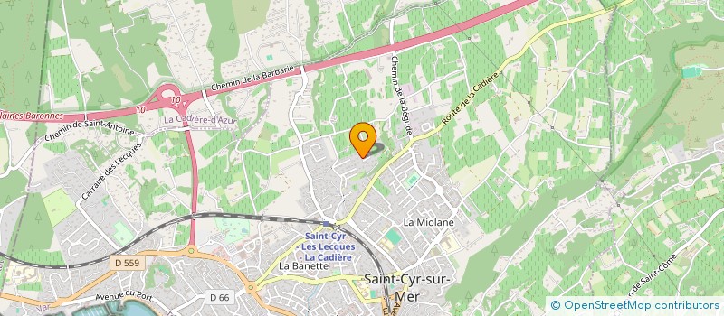 localisation de l'entreprise MADAME FRANCOISE GARNIER à SAINT-CYR-SUR-MER