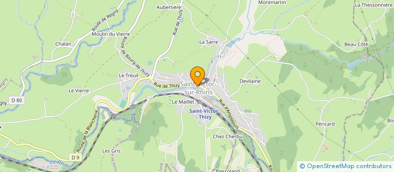 localisation de l'entreprise MADAME FRANCOISE GARNIER  SAINT-VICTOR-SUR-RHINS