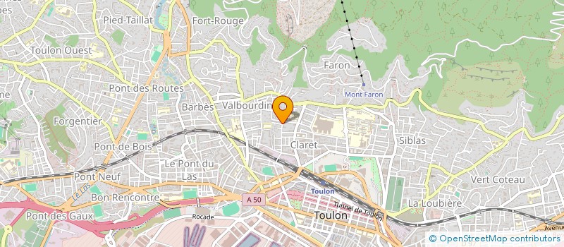 localisation de l'entreprise MADAME FRANCOISE GARRIGUES  TOULON