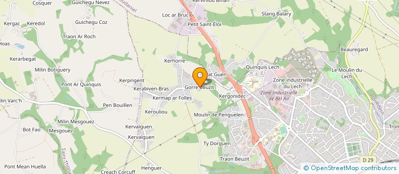 localisation de l'entreprise MADAME FRANCOISE GARVEN  LANDERNEAU