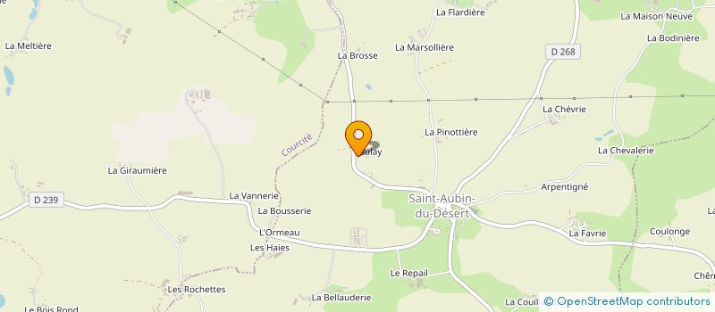 localisation de l'entreprise MADAME FRANCOISE GAUCHER  SAINT-AUBIN-DU-DESERT