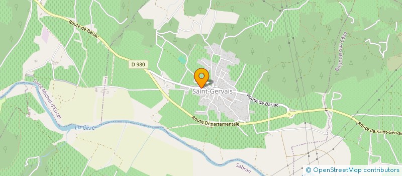 localisation de l'entreprise MADAME FRANCOISE GAUTHIER  SAINT-GERVAIS