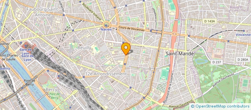 localisation de l'entreprise MADAME FRANCOISE GAUTHIER  PARIS