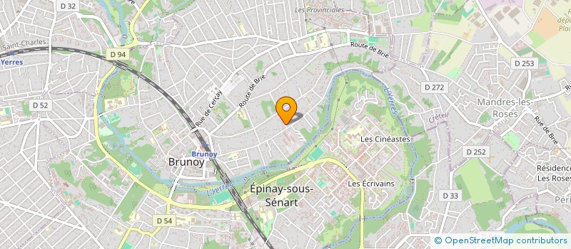 localisation de l'entreprise MADAME FRANCOISE GAUTIER à BRUNOY