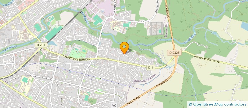 localisation de l'entreprise MADAME FRANCOISE GAUTIER  MONT-DE-MARSAN