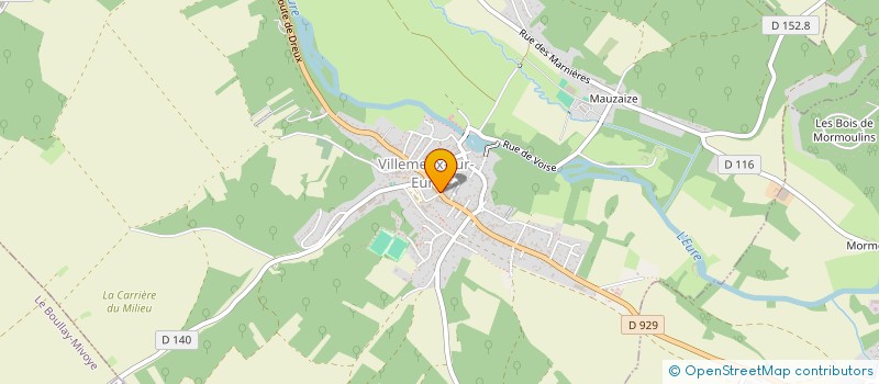 localisation de l'entreprise MADAME FRANCOISE GAVELLE à VILLEMEUX-SUR-EURE
