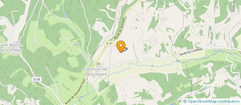 localisation de l'entreprise MADAME FRANCOISE GAYER  CLERMONT DE BEAUREGARD