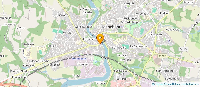 localisation de l'entreprise MADAME FRANCOISE GELGON  HENNEBONT