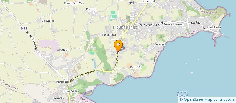 localisation de l'entreprise MADAME FRANCOISE GEORGES  PLOUBAZLANEC