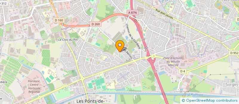 localisation de l'entreprise MADAME FRANCOISE GERARD  LES PONTS-DE-CE