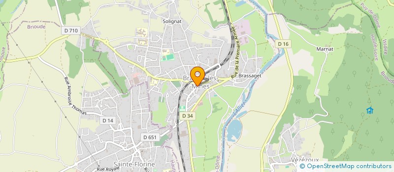 localisation de l'entreprise MADAME FRANCOISE GERARD  BRASSAC-LES-MINES