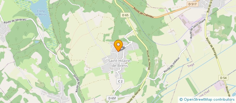 localisation de l'entreprise MADAME FRANCOISE GERARDIN  SAINT-HILAIRE-DE-BRENS