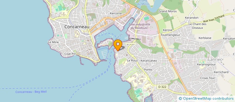localisation de l'entreprise MADAME FRANCOISE GESTALIN à CONCARNEAU