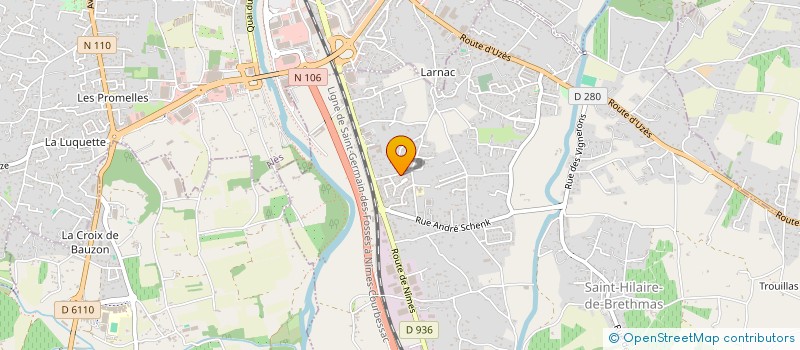 localisation de l'entreprise MADAME FRANCOISE GHIENNE  SAINT-HILAIRE-DE-BRETHMAS