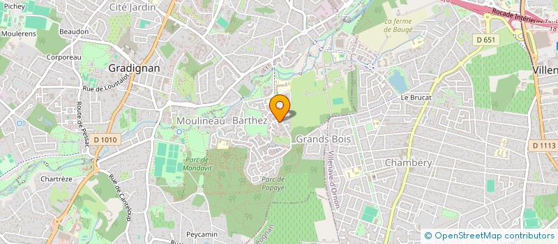 localisation de l'entreprise MADAME FRANCOISE GIBAUD  GRADIGNAN