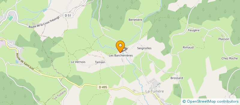 localisation de l'entreprise MADAME FRANCOISE GILBERT à LA TUILIERE