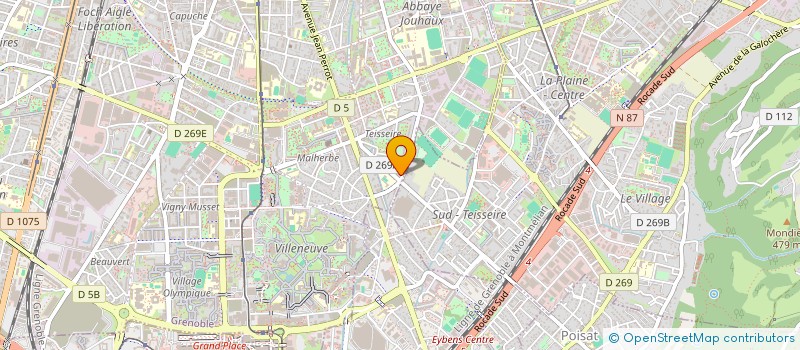 localisation de l'entreprise MADAME FRANCOISE GILLIANE CHANCY  GRENOBLE