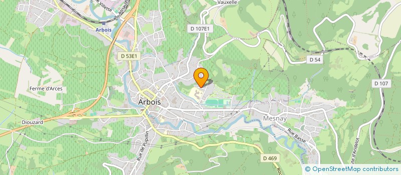 localisation de l'entreprise MADAME FRANCOISE GINDRE à ARBOIS