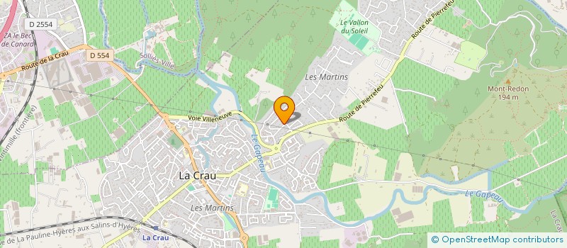 localisation de l'entreprise MADAME FRANCOISE GIOANNI  LA CRAU