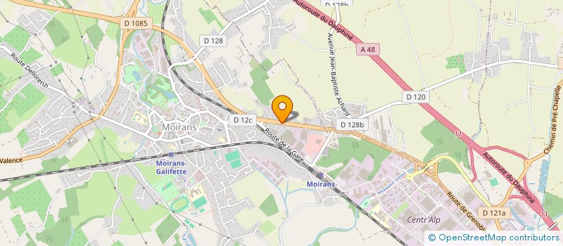 localisation de l'entreprise MADAME FRANCOISE GIRARD  MOIRANS