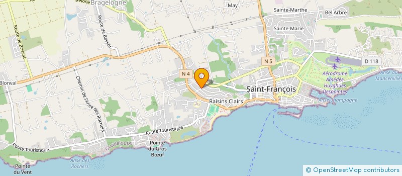 localisation de l'entreprise MADAME FRANCOISE GIRONDE à SAINT-FRANCOIS