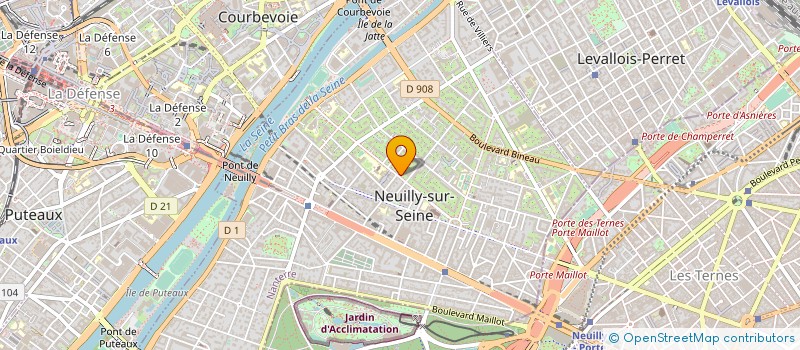 localisation de l'entreprise MADAME FRANCOISE GLASER à NEUILLY-SUR-SEINE