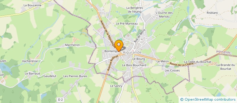 localisation de l'entreprise MADAME FRANCOISE GODIARD à AIGURANDE