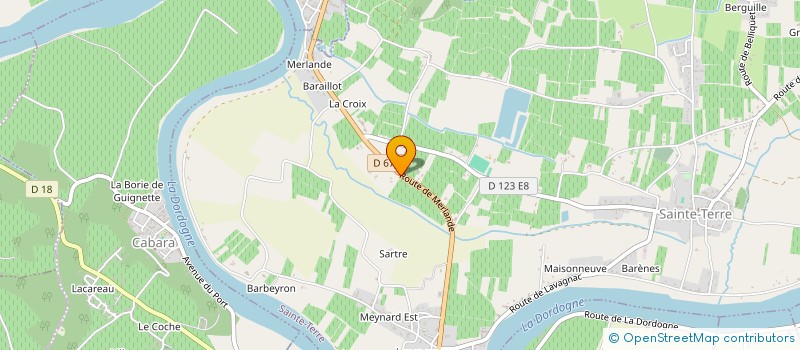 localisation de l'entreprise MADAME FRANCOISE GONIN à SAINTE-TERRE