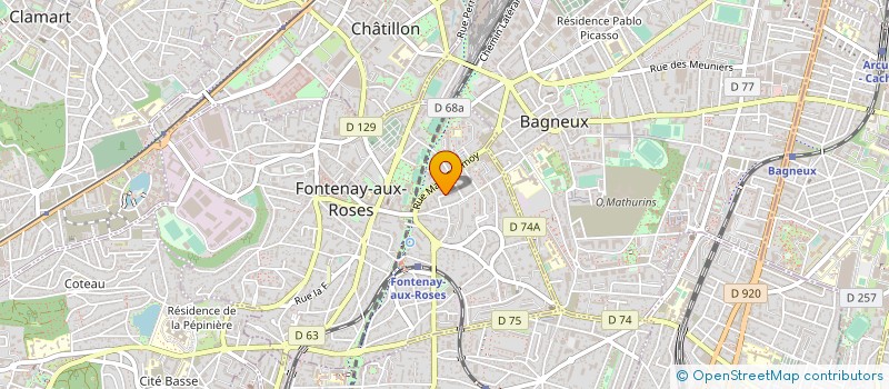 localisation de l'entreprise MADAME FRANCOISE GONNET à FONTENAY-AUX-ROSES