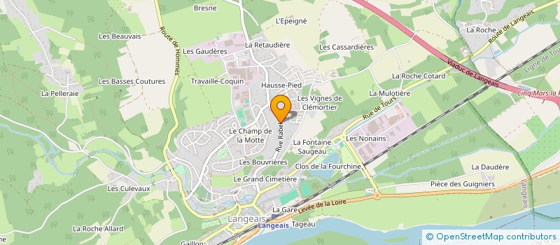 localisation de l'entreprise MADAME FRANCOISE GOUJON à LANGEAIS