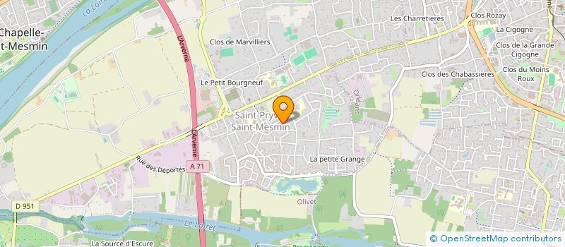 localisation de l'entreprise MADAME FRANCOISE GOURDIN à SAINT-PRYVE-SAINT-MESMIN