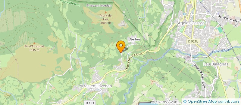 localisation de l'entreprise MADAME FRANCOISE GOURVES  ARRAS-EN-LAVEDAN