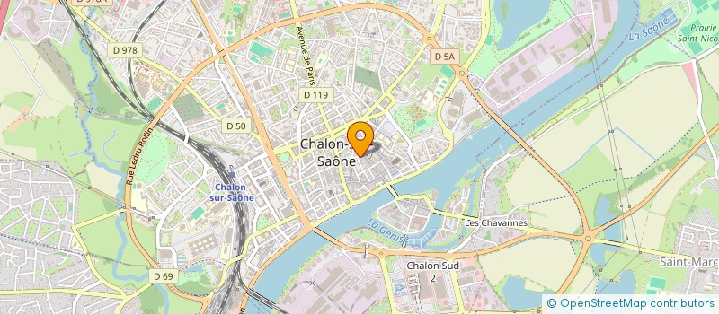 localisation de l'entreprise MADAME FRANCOISE GRANDPERRET à CHALON-SUR-SAONE
