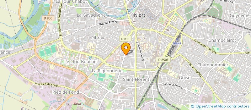 localisation de l'entreprise MADAME FRANCOISE GRANDVEAU  NIORT