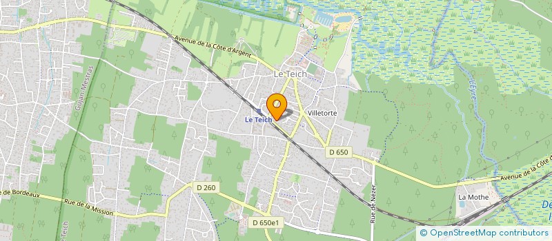 localisation de l'entreprise MADAME FRANCOISE GRANGE  LE TEICH