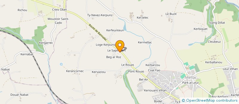 localisation de l'entreprise MADAME FRANCOISE GRAS à MELLAC