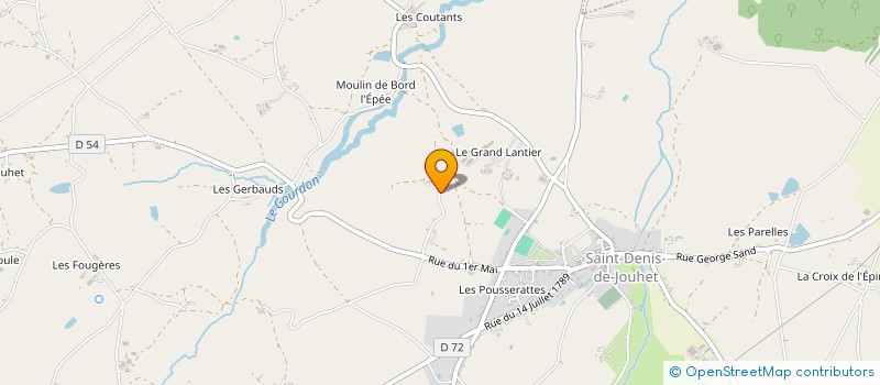 localisation de l'entreprise MADAME FRANCOISE GRAZON à SAINT-DENIS-DE-JOUHET