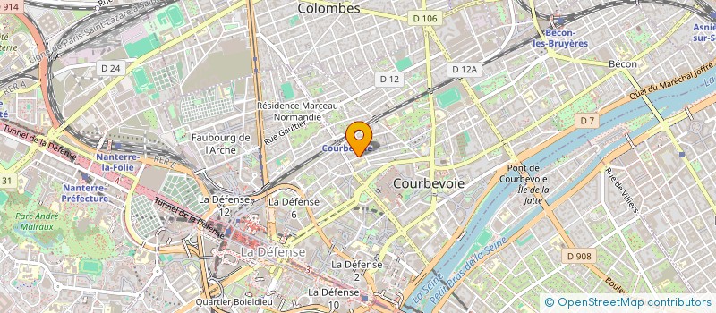 localisation de l'entreprise MADAME FRANCOISE GRIMANELLI à COURBEVOIE