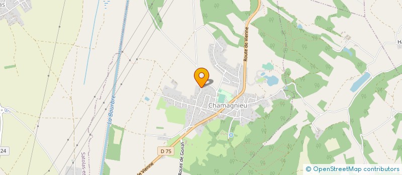 localisation de l'entreprise MADAME FRANCOISE GRIMAUD  CHAMAGNIEU